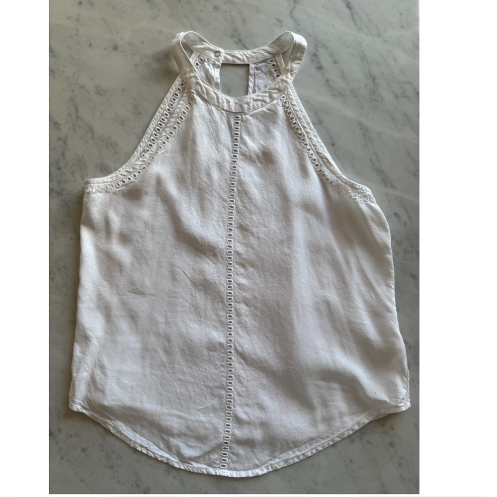 Anthropologie Cloth & Stone White Tank in Size M